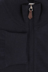 $1325 Fiori Di Lusso Navy Blue Funnel Jacket - (FL282532) - Parent