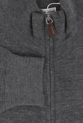$1325 Fiori Di Lusso Dark Gray Funnel Jacket - (FL282529) - Parent