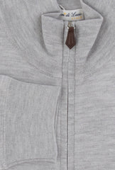 $1325 Fiori Di Lusso Light Gray Funnel Jacket - (FL282528) - Parent