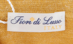 $1125 Fiori Di Lusso Yellow Cashmere Blend Polo Sweater - (FL28253) - Parent