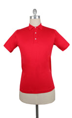 Fiori Di Lusso Red Solid Cotton Polo - Large/52 - (FL89238)