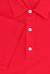 Fiori Di Lusso Red Solid Cotton Polo - (FL89238) - Parent