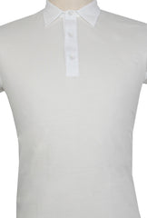 Fiori Di Lusso White Solid Cotton Polo - (FL892310) - Parent