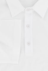 Fiori Di Lusso White Solid Cotton Polo - (FL892310) - Parent