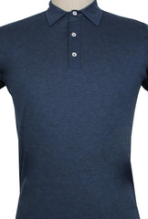 Fiori Di Lusso Navy Blue Solid Cotton Polo - (FL89239) - Parent