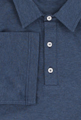 Fiori Di Lusso Navy Blue Solid Cotton Polo - (FL89239) - Parent