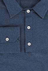 Fiori Di Lusso Navy Blue Solid Cotton Polo - (FL89235) - Parent