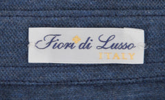 Fiori Di Lusso Navy Blue Solid Cotton Polo - (FL89235) - Parent