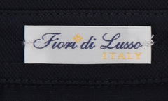 Fiori Di Lusso Midnight Navy Blue Cotton Polo - (FL89234) - Parent