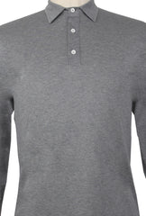 Fiori Di Lusso Gray Solid Cotton Polo - (FL89237) - Parent