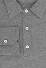 Fiori Di Lusso Gray Solid Cotton Polo - (FL89237) - Parent