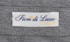 Fiori Di Lusso Gray Solid Cotton Polo - (FL89237) - Parent