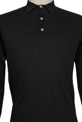 Fiori Di Lusso Dark Gray Solid Cotton Polo - (FL89236) - Parent