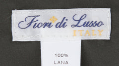 $2000 Fiori Di Lusso Green Wool Solid Jacket Vest - (FDL215253) - Parent