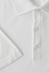 Fiori Di Lusso White Solid Cotton Polo - (FL69227) - Parent