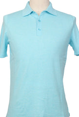 Fiori Di Lusso Turquoise Solid Cotton Polo - (FL69221) - Parent