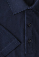 Fiori Di Lusso Midnight Navy Blue Cotton Polo - (FL69226) - Parent