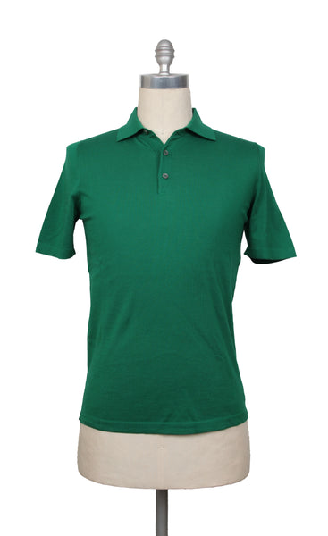 Fiori Di Lusso Green Solid Cotton Polo - (FL69228) - Parent