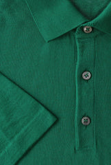 Fiori Di Lusso Green Solid Cotton Polo - (FL69228) - Parent