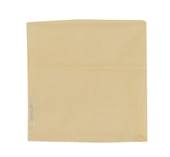 $150 Fiori Di Lusso Yellow Solid Cotton Pocket Square - x - (FL129256)