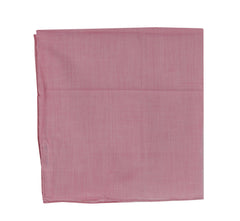 $150 Fiori Di Lusso Pink Solid Cotton Pocket Square - x - (FL129252)