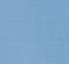$150 Fiori Di Lusso Blue Solid Cotton Pocket Square - x - (FL129254)