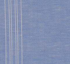 $150 Fiori Di Lusso Blue Geometric Linen Blend Pocket Square - x - (FL1292516)