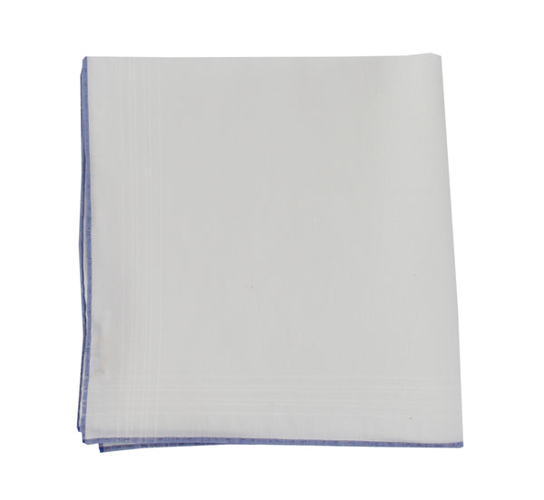 $150 Fiori Di Lusso White Linen Blend Pocket Square - x - (FL1292511)