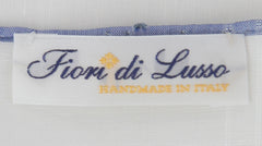 $150 Fiori Di Lusso White Linen Blend Pocket Square - x - (FL1292511)
