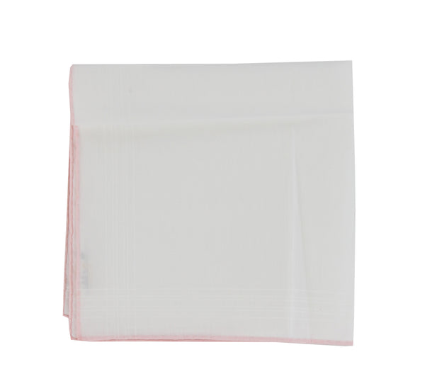 $150 Fiori Di Lusso White Linen Blend Pocket Square - x - (FL1292514)