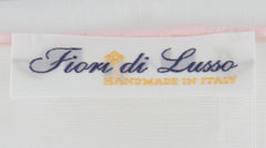 $150 Fiori Di Lusso White Linen Blend Pocket Square - x - (FL1292514)