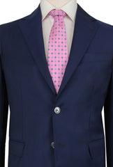 $1600 Fiori Di Lusso Navy Blue Wool Solid Suit - (FDL51251) - Parent