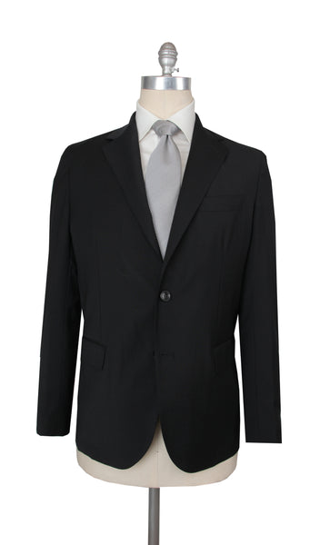 $1900 Fiori Di Lusso Charcoal Gray Polyester Solid Suit - (FL829262) - Parent
