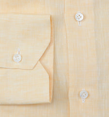 Fiori Di Lusso Yellow Linen Shirt - Extra Slim - (FL812236) - Parent