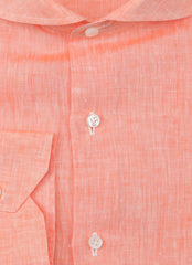 Fiori Di Lusso Orange Linen Shirt - Extra Slim - (FL812237) - Parent