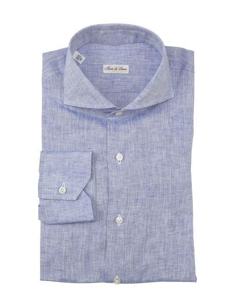 Fiori Di Lusso Blue Linen Shirt - Extra Slim - (FL812234) - Parent