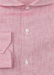 Fiori Di Lusso Pink Linen Shirt - Extra Slim - (FL812231) - Parent