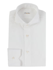 Fiori Di Lusso White Cotton Shirt - Extra Slim - 14.5/37 - (FL1122233)