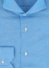$600 Fiori Di Lusso Blue Super 180's Shirt - Extra Slim - (FL715264) - Parent