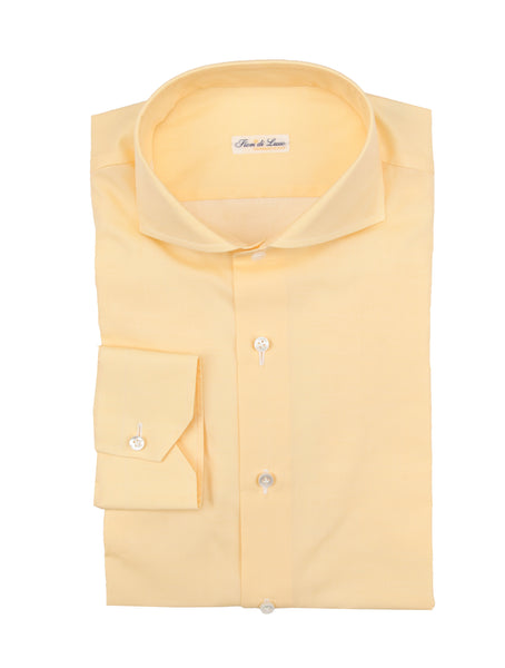 Fiori Di Lusso Yellow Solid Shirt - Extra Slim - (FL8122323) - Parent