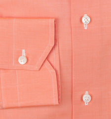 Fiori Di Lusso Orange Cotton Shirt - Extra Slim - (FL8122319) - Parent
