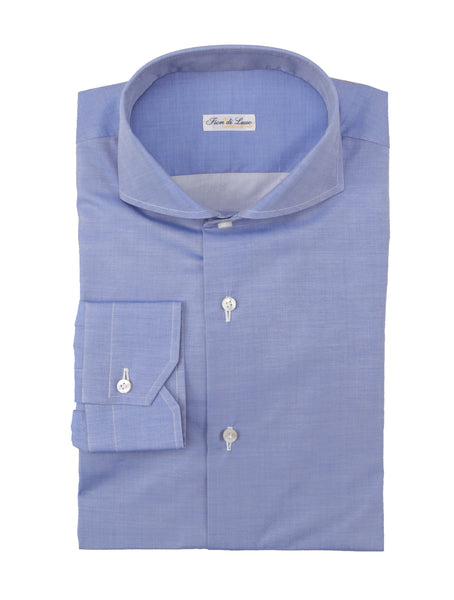 Fiori Di Lusso Blue Cotton Shirt - Extra Slim - (FL8122328) - Parent