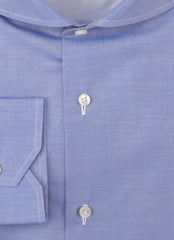 Fiori Di Lusso Blue Cotton Shirt - Extra Slim - (FL8122328) - Parent