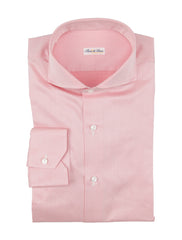 Fiori Di Lusso Pink Cotton Shirt - Extra Slim - 15.75/40 - (FL8122335)