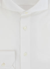 $750 Fiori Di Lusso White Cotton Shirt - Extra Slim - (FDL322257) - Parent