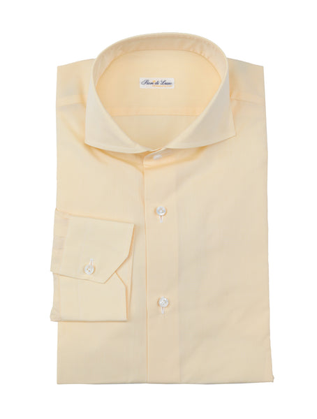 Fiori Di Lusso Yellow Cotton Shirt - Extra Slim - (FL8122312) - Parent