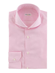 $750 Fiori Di Lusso Pink Solid Cotton Shirt - Extra Slim - (FL924254) - Parent