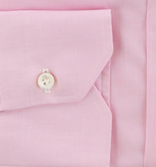 $750 Fiori Di Lusso Pink Solid Cotton Shirt - Extra Slim - (FL924254) - Parent