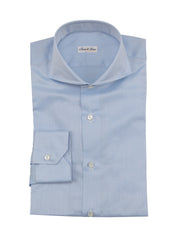 Fiori Di Lusso Light Blue Solid Cotton Shirt - Extra Slim - 15/38 - (FL1025223)