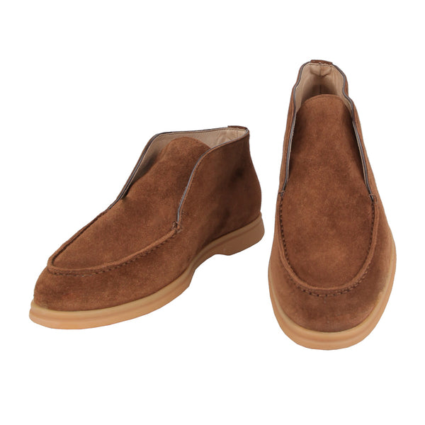 Fiori Di Lusso Brown Suede Ankle Boots - (FL89231) - Parent